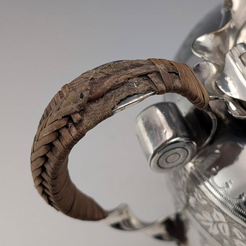 19 世紀末英國古董鍍銀學士茶具 3 件套 Roberts&Belk